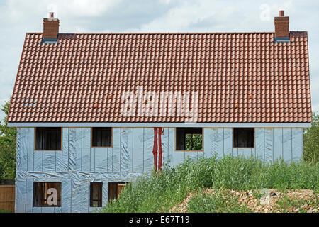 Flaggschiff bezahlbare Wohnungen im Bau Sutton Suffolk UK Stockfoto