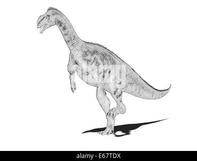 Dinosaurier Plateosaurus / Dinosaurier Plateosaurus Stockfoto