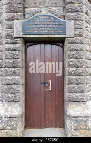 Graig Goch Reservoir und Mauerwerk Damm in Elan-Tal, Powys, Wales, Großbritannien Stockfoto