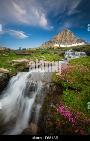 Logan Pass im Glacier National Park, Montana, in der Nähe der US-kanadischen Grenze Stockfoto