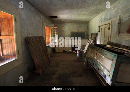 Milchverarbeitung Gebäude am Camp Santanoni in New York Adirondack Region bewahren. Stockfoto