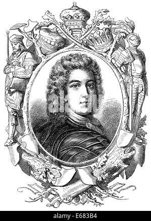 Louis-Auguste de Bourbon, Duc du Maine, 1670-1736, eine legitimierte Sohn des französischen Königs Louis XIV und seine offizielle Geliebte, Stockfoto