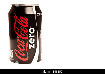 kann Ernährung Coca Cola Zero Stockfoto