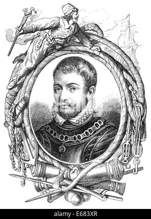Robert Blake, 1598-1657, Admiral und Befehlshaber des Commonwealth of England Stockfoto