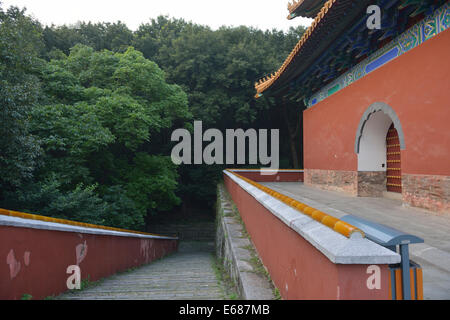 Xiaoling-Grab von Zhu Yuanzhang, erster Kaiser der Ming-Dynastie. Nanjing, Jiangsu, China. Stockfoto