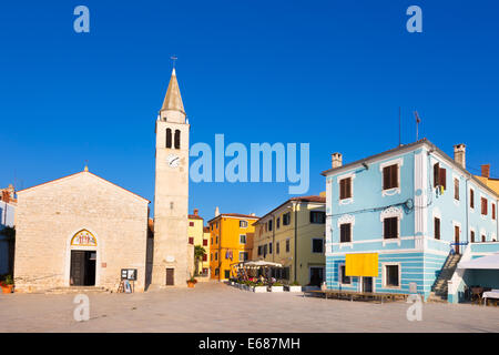 Panorama des Dorfes Fazana, Kroatien. Stockfoto