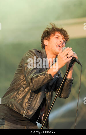 Paolo Nutini spielt V Festival Hylands Park auf 17.08.2014, Chelmsford.  Personen im Bild: Paolo Nutini.  Bild von Julie Edwards Stockfoto