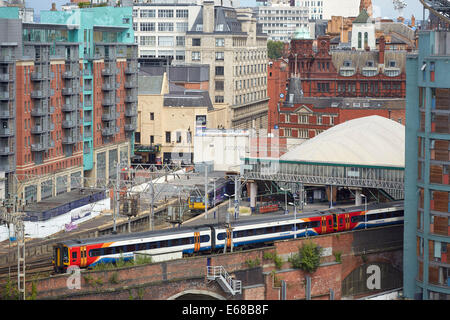 Bahnhof in Manchester Oxford Road Stockfoto