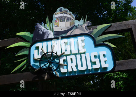 Longleat Safari Park, Jungle Cruise Schilder, Wiltshire, England Stockfoto