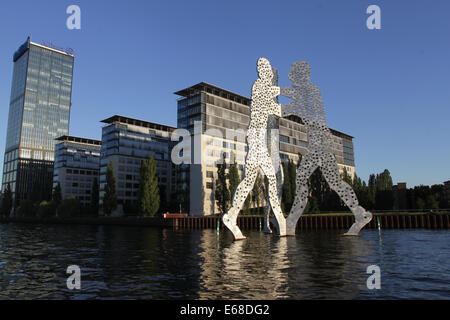 Molecule Man Skulptur, Berlin, Deutschland Stockfoto