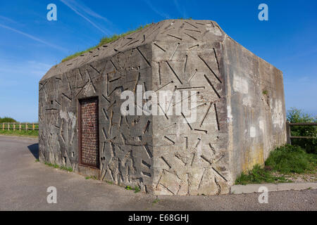 Bunker in Dieppe, Côte d ' d'Albatre, Haute-Normandie, Frankreich Stockfoto