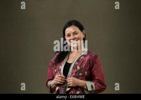 Edinburgh, Schottland. 18. August 2014. Diana J. Gabaldon, der amerikanische Autor, bekannt für den Outlander-Reihe von Romanen, an der Edinburgh International Book Festival 2014. Edinburgh, Schottland. 18. August 2014 Kredit: GARY DOAK/Alamy Live-Nachrichten Stockfoto