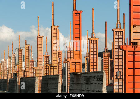 Fiat Ferriere Werk in Turin (1917), spezialisiert in der Herstellung und Verarbeitung von Stahl, im Jahre 1992 geschlossen. Stockfoto