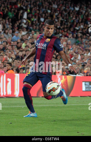 Barcelona, Spanien. 18. August 2014. Vorsaison-freundlich. Barcelona vs. Leon. Rafinha während des Spiels Credit: Action Plus Sport/Alamy Live News Stockfoto