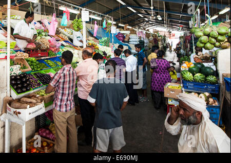 Obst und Gemüse bei der Deira Gemüsemarkt, Dubai, Vereinigte Arabische Emirate VAE. Stockfoto