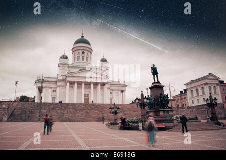 Helsinki einzelartigen. Elemente dieses Bildes, eingerichtet von der NASA Stockfoto