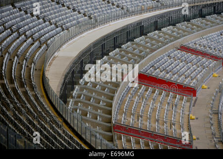 Zuschauer, die Sitzgelegenheiten, Austragungsort der FIFA WM 2014, Estadio Andelsbuch Magalhaes Pinto oder Mineirão, Belo Horizonte Stockfoto