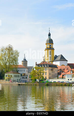 Stadtbild, Mains, Kitzingen, untere Franken, Bayern, Deutschland Stockfoto