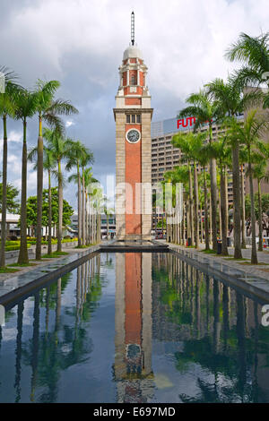 Uhrturm, Kowloon, Hong Kong, China Stockfoto