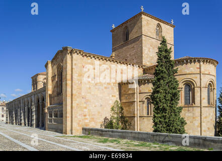 Romanische Basilika San Vicente, Ávila, Kastilien und León, Spanien Stockfoto