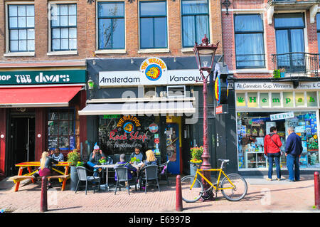 Amsterdam coffeeshops Stockfoto