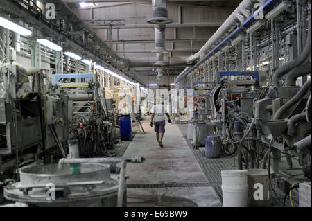 Greslab Gesellschaft von Scandiano (Reggio Emilia, Italien), kooperative für die Produktion von glasierten Feinsteinzeug für Böden Stockfoto