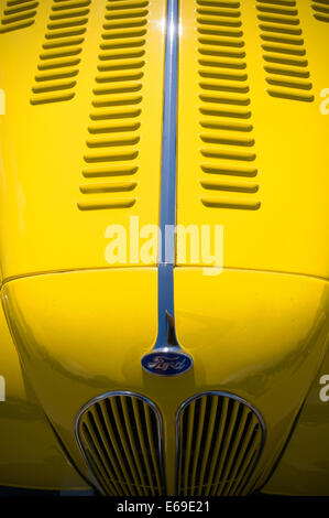 Ford Hot Rod Stangen populäre Anglia leuchtend gelbe Auto Autos pop Stockfoto