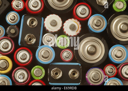 Energie, Batterie, Pluspol Stockfoto
