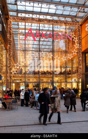 Berlin Potsdamer Platz Arkaden Wohnaccesoires Potsdamer Platz Arcade Weihnachten Stockfoto