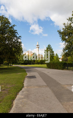 Regents Park Moschee an einem sonnigen Tag Stockfoto