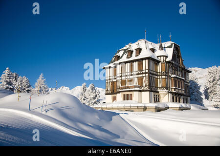 Villa, Riederalp, Villa cassel Stockfoto