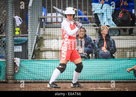 Haarlem, Niederlande. 17. August 2014. Weltmeisterschaft Softball, Haarlem, NL Bilder auf Sonntag, 17. August 2014 Credit: Jan de Wild/Alamy Live News Stockfoto