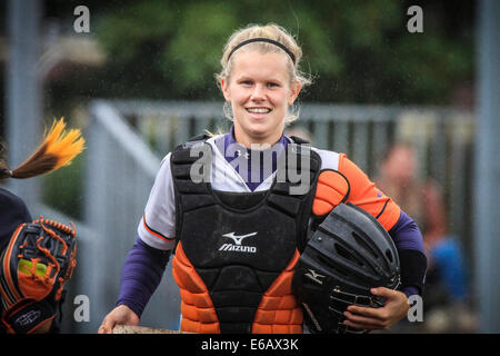 Haarlem, Niederlande. 17. August 2014. Weltmeisterschaft Softball, Haarlem, NL Bilder auf Sonntag, 17. August 2014 Credit: Jan de Wild/Alamy Live News Stockfoto