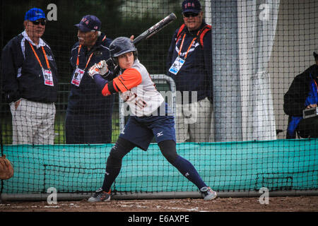 Haarlem, Niederlande. 17. August 2014. Weltmeisterschaft Softball, Haarlem, NL Bilder auf Sonntag, 17. August 2014 Credit: Jan de Wild/Alamy Live News Stockfoto