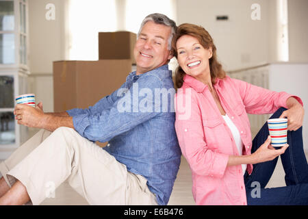 Senior, bewegen, bewegt sich in Stockfoto