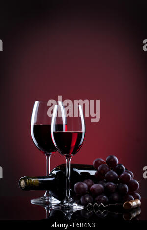 Genuss, Konsum, Wein, Rotwein Stockfoto