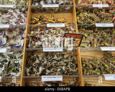 Angeln-Gang im Big R Ranch Store, Great Falls, Montana, USA Stockfoto