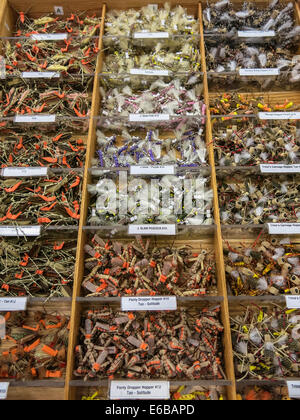 Angeln-Gang im Big R Ranch Store, Great Falls, Montana, USA Stockfoto