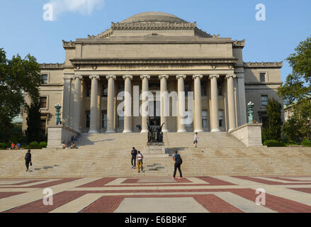 Low Memorial Library mit der Alma Mater-Skulptur, Columbia University Stockfoto