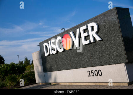 Der Hauptsitz von Discover Financial Services in Riverwoods, Illinois. Stockfoto