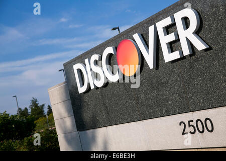 Der Hauptsitz von Discover Financial Services in Riverwoods, Illinois. Stockfoto