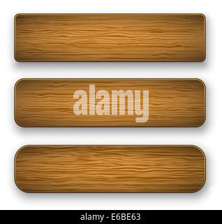 Vektor-Platte Holz Stockfoto
