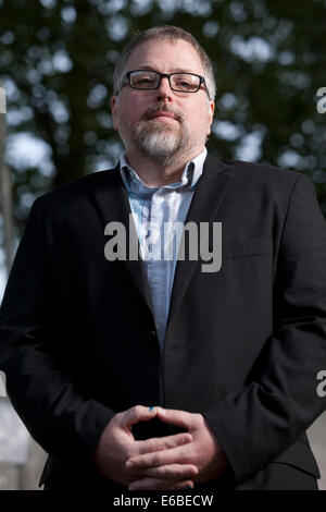 Edinburgh, Schottland. 19. August 2014. Jeff VanderMeer, US-amerikanischer Schriftsteller, Herausgeber, Lehrer und Verlag, an der Edinburgh International Book Festival 2014. Edinburgh, Schottland. Kredit-19. August 2014: GARY DOAK/Alamy Live-Nachrichten Stockfoto