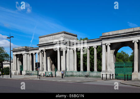 Großbritannien Großbritannien London City of Westminster Hyde Park Gate Hyde Park Corner Stockfoto