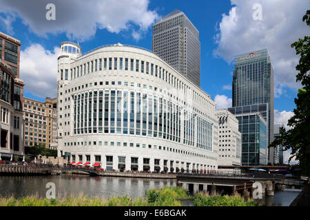 Großbritannien Großbritannien London Canary Wharf Isle of Dogs Tower Hamlets Docklands Stockfoto