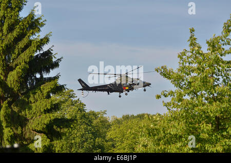 Der Agusta A109 Hubschrauber von der belgischen Armee eingesetzt. Stockfoto