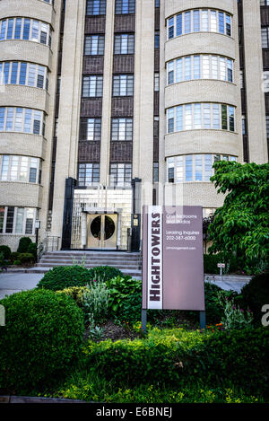 Turmkorridore Apartments, 1530 16. Street NW, Washington DC Stockfoto
