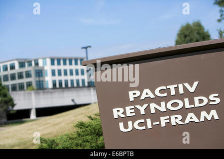Das Hauptquartier der Pactiv und Reynolds Group Holdings in Lake Forest, Illinois. Stockfoto
