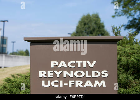 Das Hauptquartier der Pactiv und Reynolds Group Holdings in Lake Forest, Illinois. Stockfoto