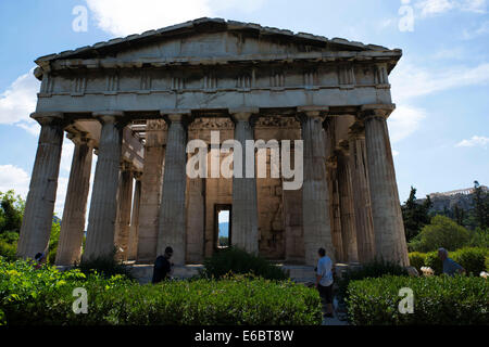 Tempel des Hephaistos, Agora von Athen, Athen, Griechenland Stockfoto